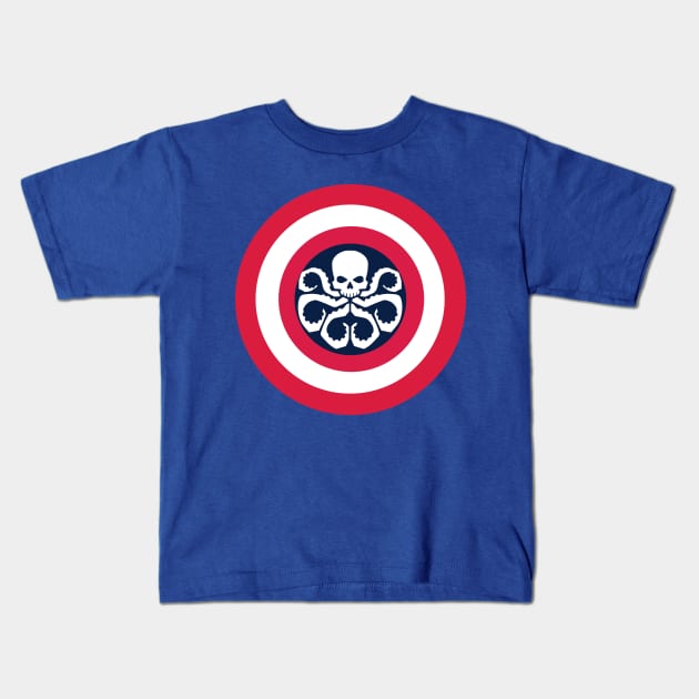 CAPTAIN HYDRA SHIELD Kids T-Shirt by cast8312